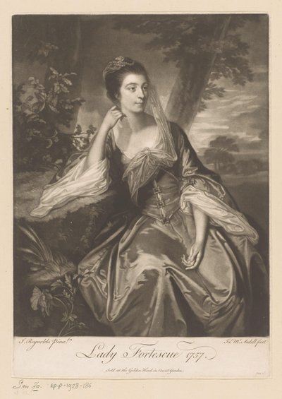 Porträt von Anne Fortescue von James McArdell