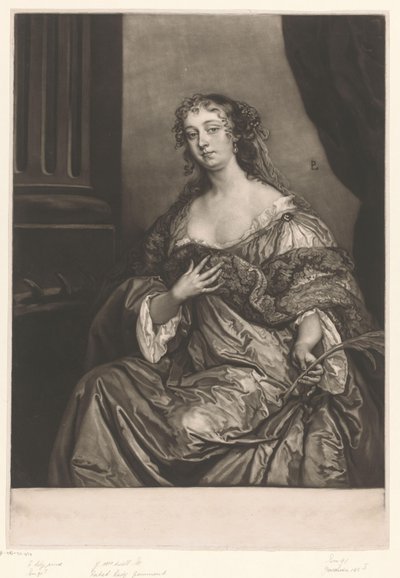 Porträt von Elizabeth Hamilton als die Hl. Katharina von James McArdell