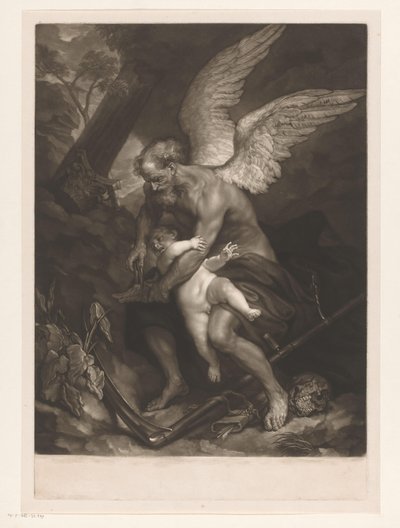 Die Zeit schneidet Cupido die Flügel ab von James McArdell