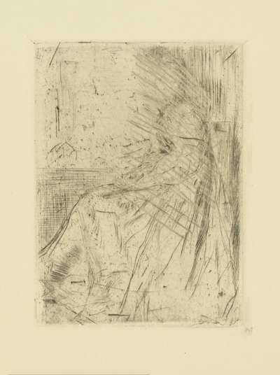 Eindrücke von annullierten Platten von Whistler - Maude, sitzend von James Abbott McNeill Whistler
