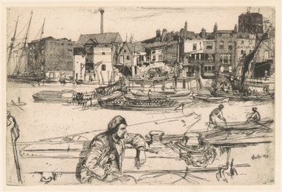 Black Lion Wharf von James Abbott McNeill Whistler