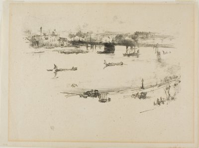 Charing Cross Eisenbahnbrücke von James Abbott McNeill Whistler