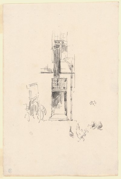 Hähne und Hennen, Hôtel Colbert von James Abbott McNeill Whistler