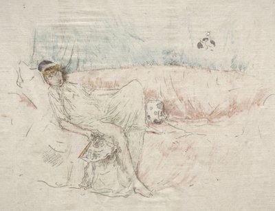 Gekleidete Figur liegend von James McNeill Whistler