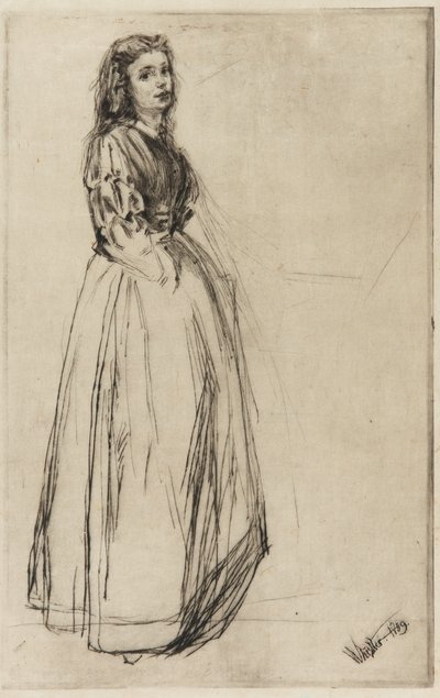 Fumette, stehend von James Abbott McNeill Whistler