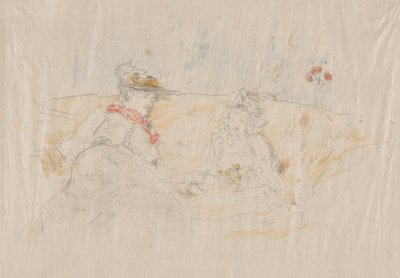 Dame und Kind von James Abbott McNeill Whistler