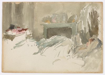 Im Bett ruhend von James Abbott McNeill Whistler