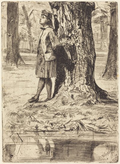 Seymour steht unter einem Baum von James McNeill Whistler