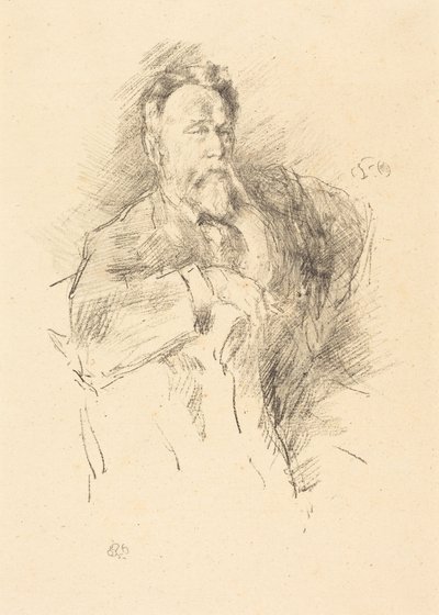 Skizze von William E. Henley von James McNeill Whistler