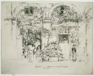 Sonnenblumen, Marché St Germain, Paris von James McNeill Whistler