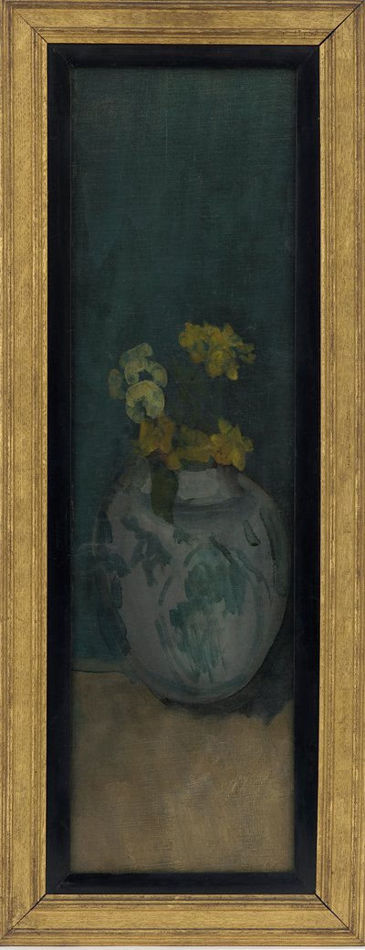 Das blaue Mädchen (Fragment): Gelb und Blau von James Abbott McNeill Whistler