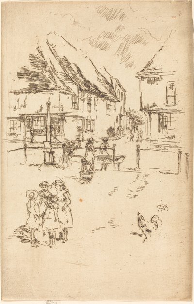 Der Hahn und die Pumpe von James Abbott McNeill Whistler