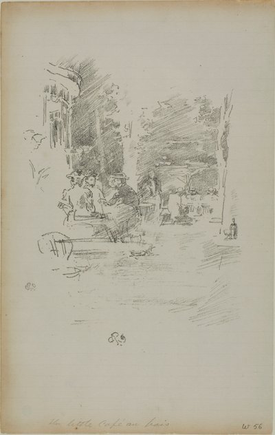 Das kleine Café au Bois von James McNeill Whistler