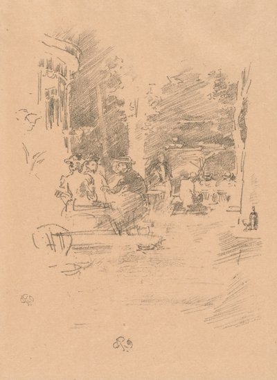 Das kleine Café au Bois von James McNeill Whistler