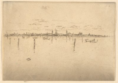 Das kleine Venedig, aus dem ersten Venedig-Set (Venedig, eine Serie von zwölf Radierungen) von James Abbott McNeill Whistler
