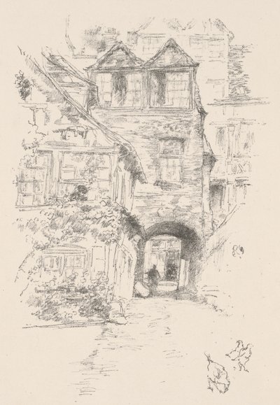 Das Priesterhaus, Rouen von James McNeill Whistler