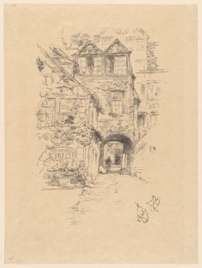 Das Priesterhaus, Rouen von James McNeill Whistler
