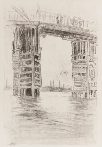 Die hohe Brücke von James Abbott McNeill Whistler