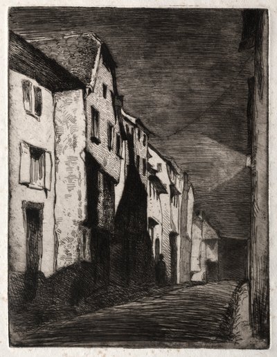 Zwölf Radierungen aus der Natur: Straße in Saverne von James McNeill Whistler