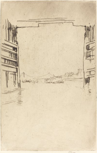 Unter der alten Battersea-Brücke von James Abbott McNeill Whistler