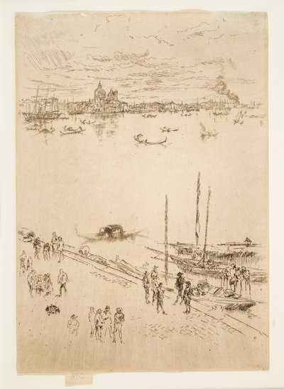 Aufrechte Venedig, aus den "Sechsundzwanzig Radierungen", auch bekannt als "Zweite Venedig-Serie" von James McNeill Whistler