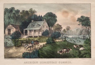 Amerikanisches Gehöft, Sommer von James Merritt Ives