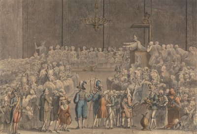 Eine Taufe im Vatikan mit Schweizer Garde, etc. von James Miller