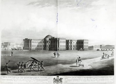 Südostansicht des neuen Regierungshauses, Kalkutta von James Moffat
