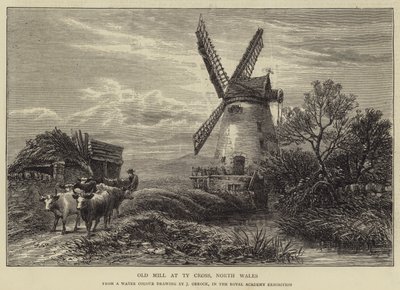 Alte Mühle bei Ty Corss, Nordwales von James Orrock
