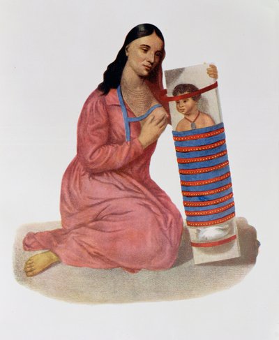 Chippeway Mutter und Kind, 1826, Illustration aus 