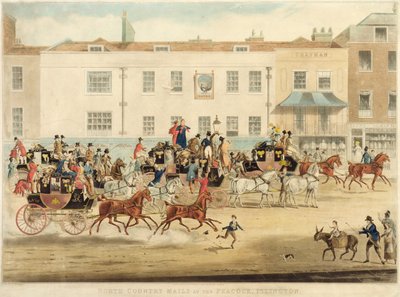 Nordland-Posten am Peakcock, Islington, 1838 von James Pollard