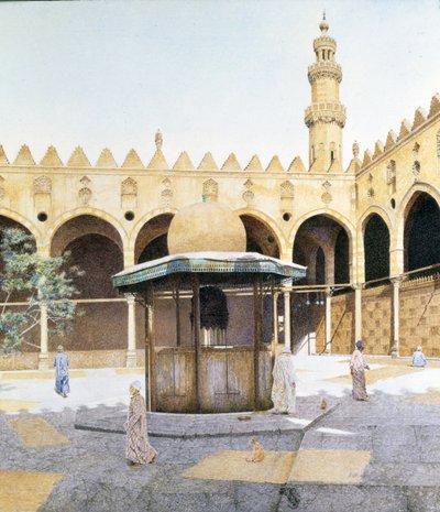 Der Kiosk im Innenhof der al-Maridani-Moschee, Kairo von James Reeve