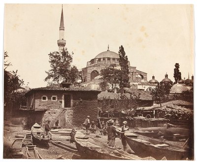 Echelle de Tophanna [Istanbul. Moschee mit einem Minarett] von James Robertson
