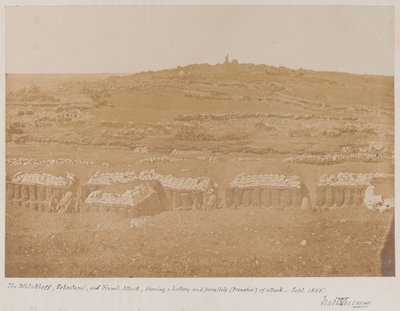 Blick vom Mamelon auf den Malakhov, 1855 von James Robertson