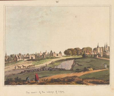 ?Die Ruinen des Dorfes Ligny?, 1815 von James Rouse