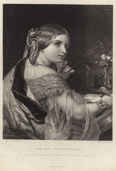 Die schöne Korrespondentin von James Sant