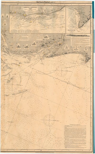England Ostküste. Blatt 3, spätes 19. Jahrhundert von James & Son Imray