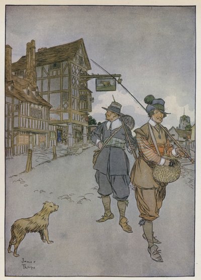 Illustration für Der vollkommene Angler von Izaak Walton von James Thorpe