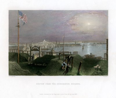 Boston von den Dorchester Heights aus gesehen, USA von James Tibbitts Willmore