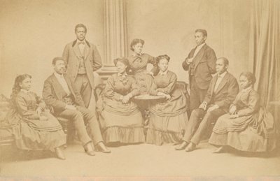 Carte-de-visite der Jubilee Singers von James Wallace Black