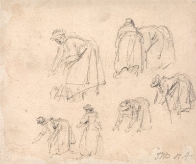 Figurenstudien: Frauen bei der Arbeit von James Ward