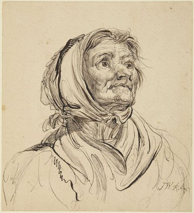 Kopf einer alten Frau von James Ward