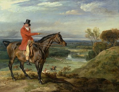 John Levett jagt in Wychnor, Staffordshire [alternativer Titel: Theophilus Levett und ein Lieblingsjäger] von James Ward