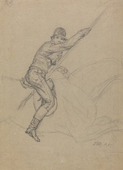 Sir Charles Blunt (geb. 1775) jagt den Eber und entkommt dem Tiger: eine Studie für eines von vier Gemälden, die 1815 entstanden von James Ward