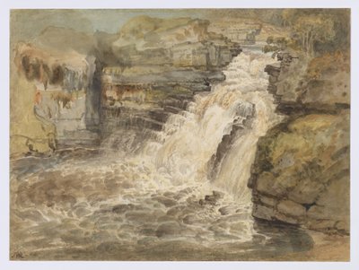 Die Wasserfälle des Clyde nach einem Hochwasser von James Ward