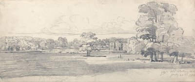 Die alte Halle, Tabley, umgeben von Parkland, 20. Juli 1814 (1819?) von James Ward