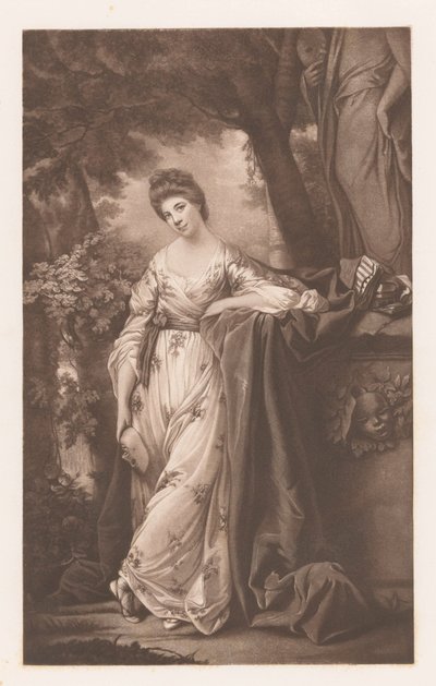 Porträt von Frances Abington-Barton als Thalia von James Watson (prentmaker)