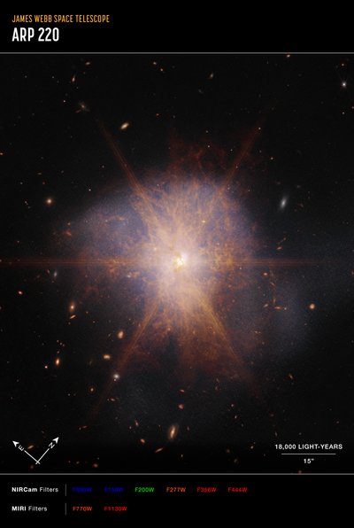 Arp 220 von James Webb Space Telescope (NASA)