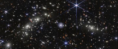 Bullet Cluster (NIRCam Bild) von James Webb Space Telescope (NASA)