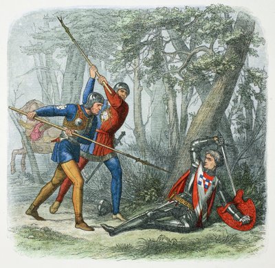 Tod von Warwick dem Königsmacher, Schlacht von Barnet, 1471, 1864 von James William Edmund Doyle